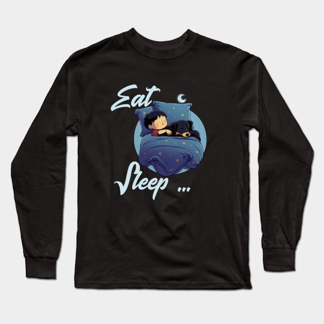 Sleeping Dog Long Sleeve T-Shirt by ArtRoute02